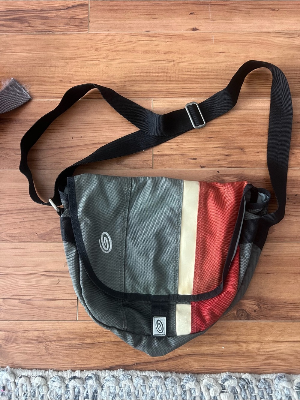 Timbuk2 Gray, Red & Cream Messenger Bag